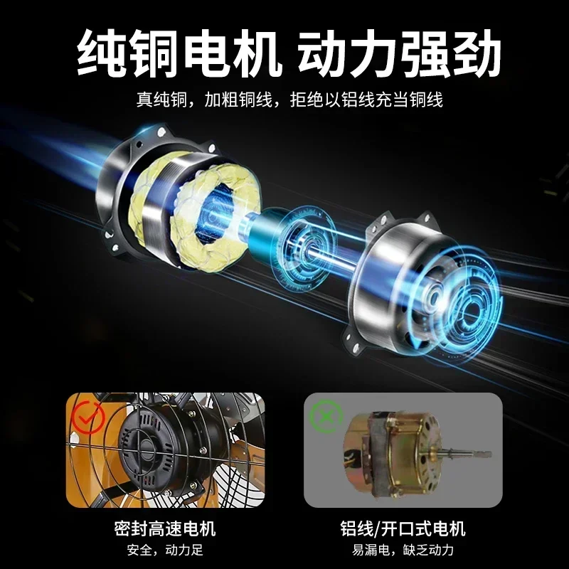 Bestseller Top Quality High-Power Industrial Electric Floor Fan Commercial Desktop Fan Large Wind Power For Factory Use
Bestseller Top Quality High-Power Industrial Electric Floor Fan Commercial Desktop Fan Large Wind Power For Factory Use