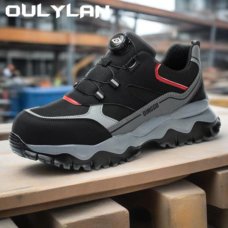 Oulylan Men's Work Safety Boots Steel Toe Anti-Puncture Breathable Summer Lightweight Anti-Slip Durable Labor Protection Shoes
Oulylan Men's Work Safety Boots Steel Toe Anti-Puncture Breathable Summer Lightweight Anti-Slip Durable Labor Protection Shoes