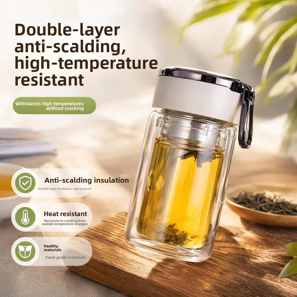 Double Layer High Borosilicate Glass Tea Cup with Lid Office Luxury Heat Insulation High Temperature Resistant Simple Chinese...
Double Layer High Borosilicate Glass Tea Cup with Lid Office Luxury Heat Insulation High Temperature Resistant Simple Chinese...