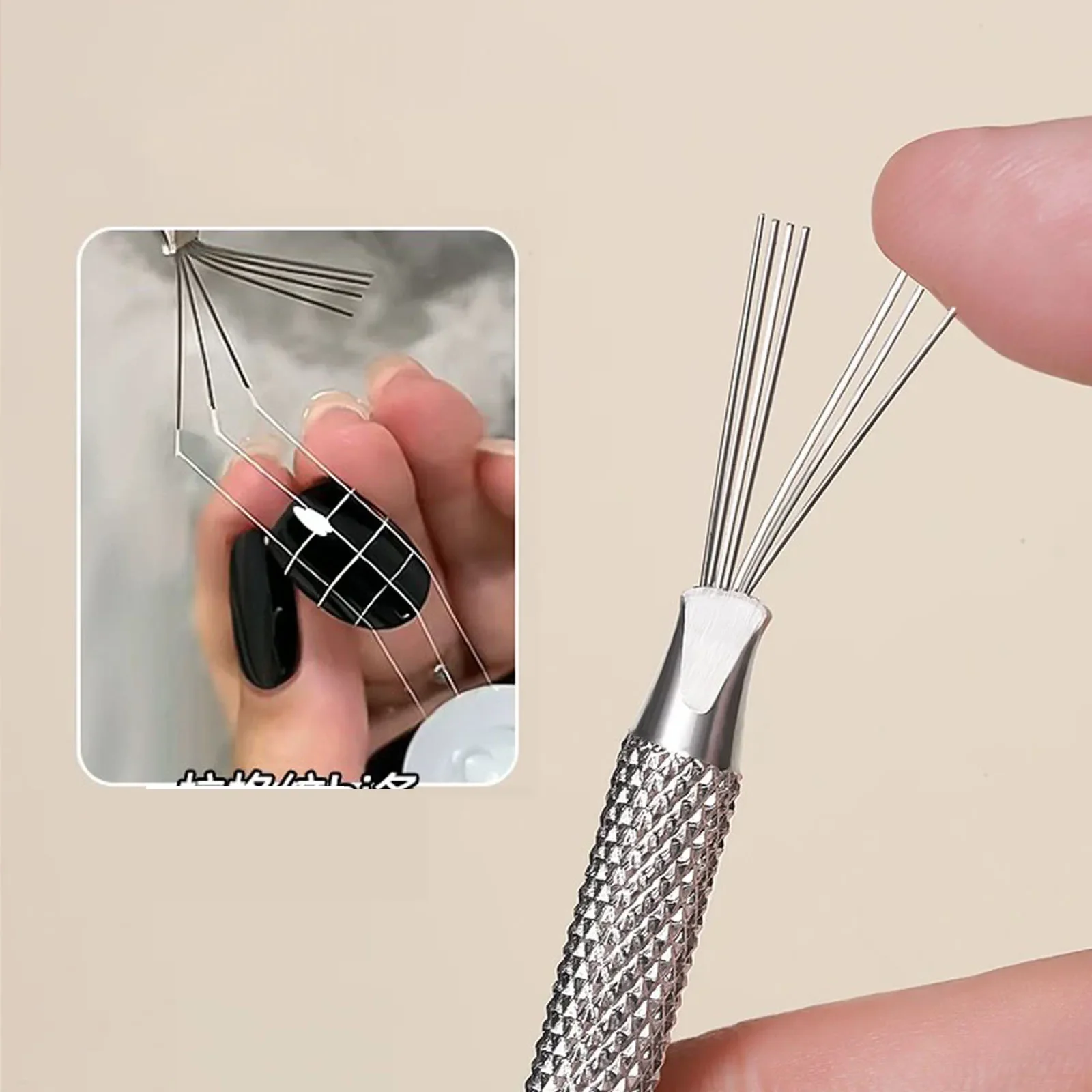 7-pin Stripe Nail Art Liner Brush Stainless Steel Painting Dotting Pen Bendable Pins Ultra-thin Line Nail Brush Gel Painting
7-pin Stripe Nail Art Liner Brush Stainless Steel Painting Dotting Pen Bendable Pins Ultra-thin Line Nail Brush Gel Painting