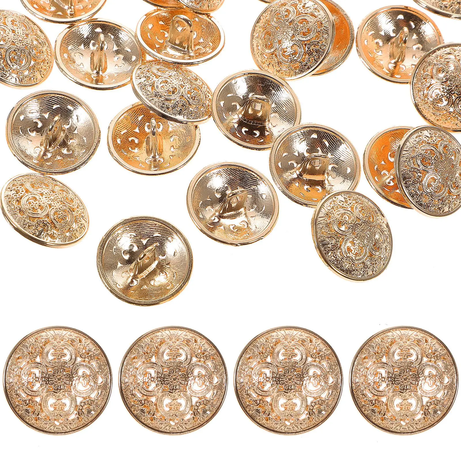 30 Pcs Metal Buttons Hollow Dome Sewing Fastener for Clothes Jackets Coats DIY Craft Accessories Women Fashion
30 Pcs Metal Buttons Hollow Dome Sewing Fastener for Clothes Jackets Coats DIY Craft Accessories Women Fashion