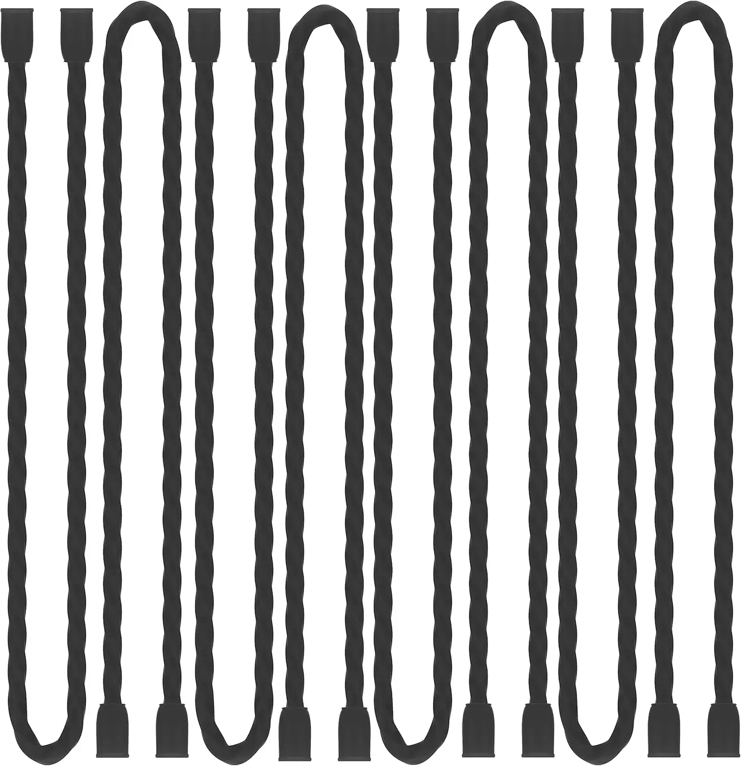 8-Pack 12-Inch Reusable Silicone Cable Ties with Steel Core, Black - Flexible Twist Ties for Organizing Cords, Cables, and More
8-Pack 12-Inch Reusable Silicone Cable Ties with Steel Core, Black - Flexible Twist Ties for Organizing Cords, Cables, and More