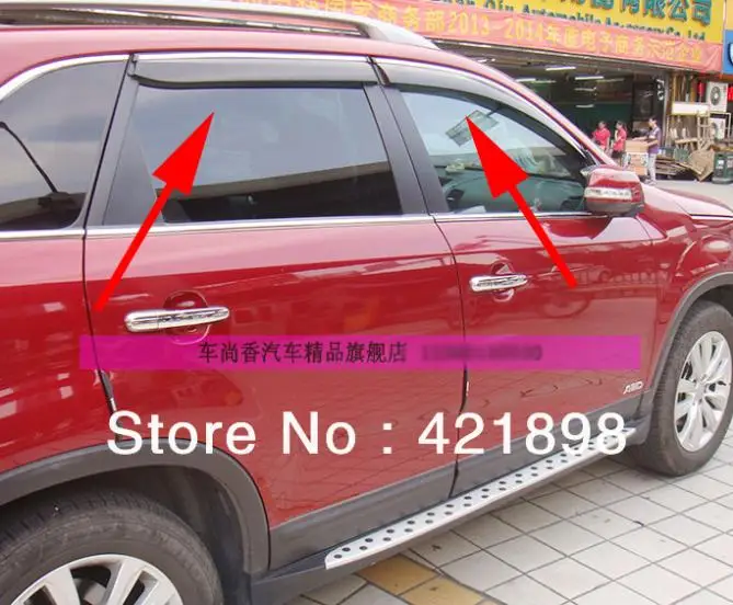 Ветрозащитный стеклоотражатель для Kia Sorento 2013 2014, козырек от дождя и солнца, автомобильные аксессуары, наклейки
Ветрозащитный стеклоотражатель для Kia Sorento 2013 2014, козырек от дождя и солнца, автомобильные аксессуары, наклейки