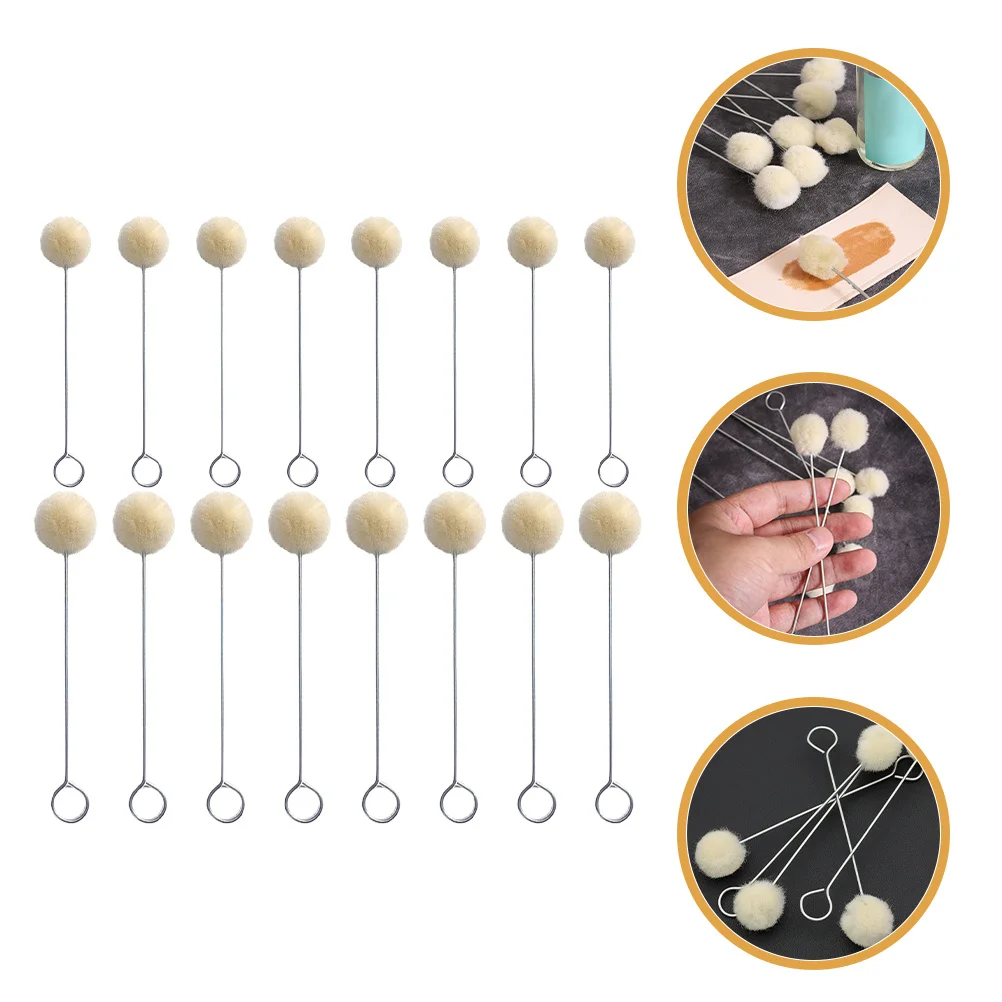 100Pcs Wool Ball Applicator Dye Tool Soft Wool Daubers Metal Handle for Efficient Uniform Coloring Leatherwork
100Pcs Wool Ball Applicator Dye Tool Soft Wool Daubers Metal Handle for Efficient Uniform Coloring Leatherwork