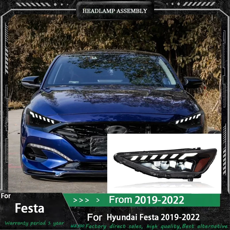 Автомобильные фары для Hyundai Festa 2018-2022, обновленные фары с динамической информацией, указатели поворота, светодиодная подсветка Plug and Play
Автомобильные фары для Hyundai Festa 2018-2022, обновленные фары с динамической информацией, указатели поворота, светодиодная подсветка Plug and Play
