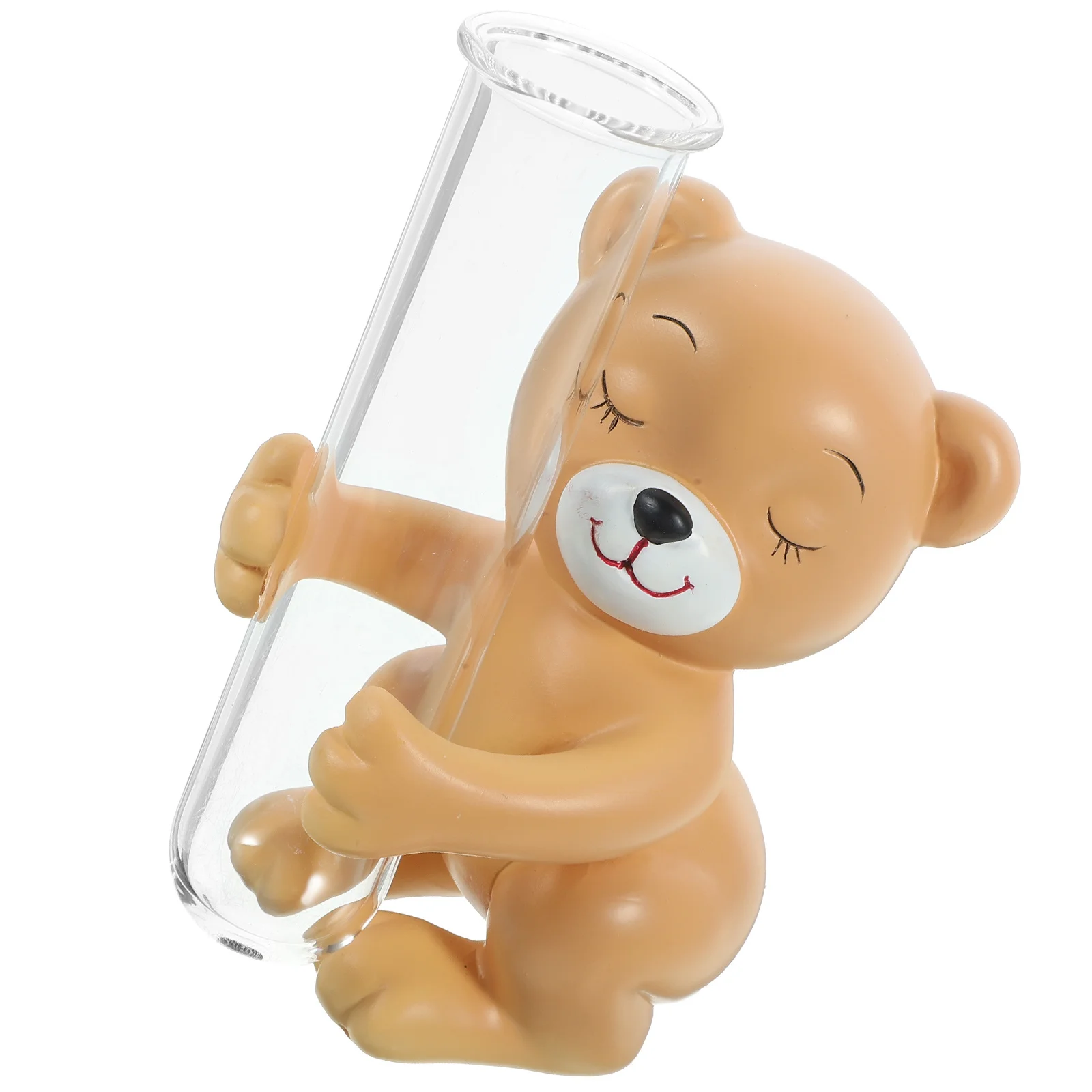 Small Bear Hydroponic Decorative Glass Vase Animal Shape Clear Tube Flower Vase for Home Office Decor Unique Glass Vases 
Small Bear Hydroponic Decorative Glass Vase Animal Shape Clear Tube Flower Vase for Home Office Decor Unique Glass Vases