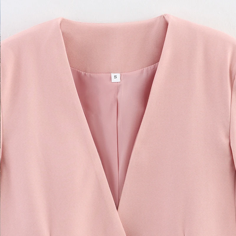 Pink Loose Nel Commuter Sle Women's Suit Jaet Z Brand Long Sve V-Ne Regular Length One Button Pure Color
Pink Loose Nel Commuter Sle Women's Suit Jaet Z Brand Long Sve V-Ne Regular Length One Button Pure Color