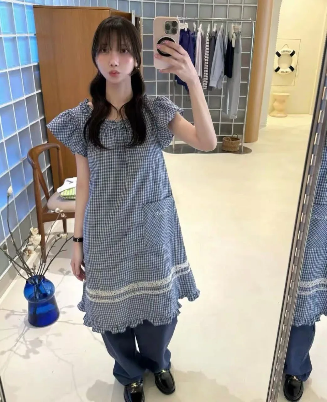 East Gate Muse Women's Casual Dress Summer 2026 Plaid Puffy Sleeve Ruffle Hem Splice Cotton Home Wedding Countryside Travel D...
East Gate Muse Women's Casual Dress Summer 2026 Plaid Puffy Sleeve Ruffle Hem Splice Cotton Home Wedding Countryside Travel D...