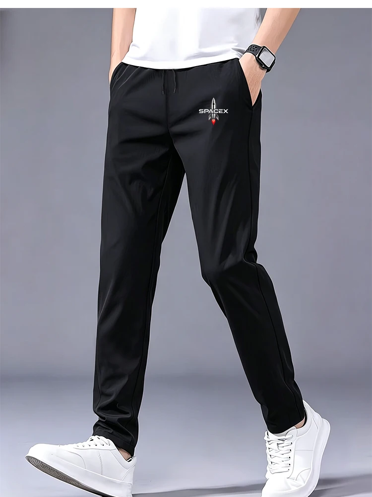 Men SpaceX Rocket Spaceship Print Ice Silk Casual Pants Drawstring Elastic Waist Straight Leg Quick Dry Sports Trousers Streetwe
Men SpaceX Rocket Spaceship Print Ice Silk Casual Pants Drawstring Elastic Waist Straight Leg Quick Dry Sports Trousers Streetwe