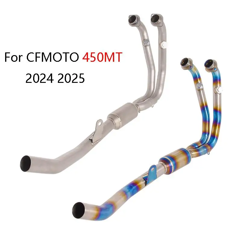 For CFMOTO 450MT 2024 2025 Motorcycle Exhaust System Slip On Header Link Pipe Titanium Alloy Blue Front Tube Connect Original
For CFMOTO 450MT 2024 2025 Motorcycle Exhaust System Slip On Header Link Pipe Titanium Alloy Blue Front Tube Connect Original