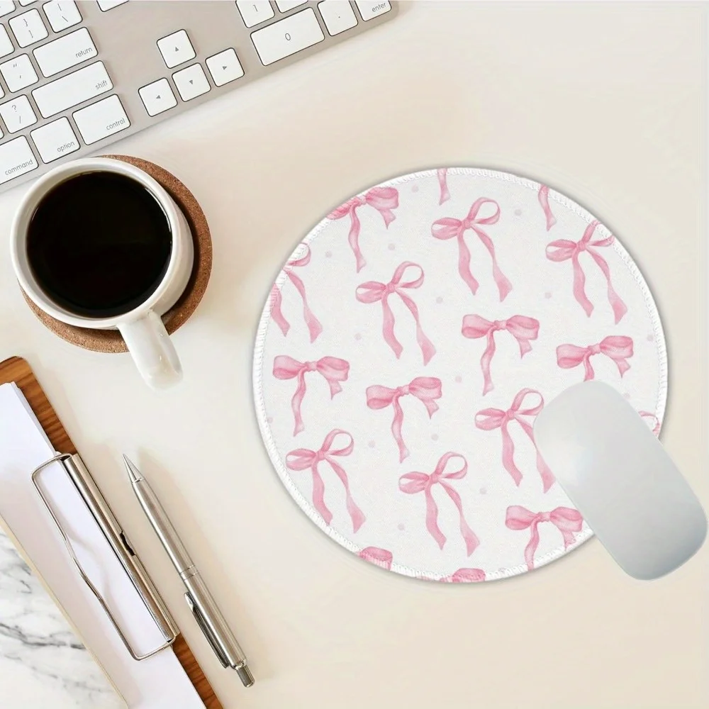 Pink Bow Round Mouse Pad Non-Slip Rubber Washable Office Gadgets Desk Accessory Mouse Mat Computer Table Table Cushion Desk Pad
Pink Bow Round Mouse Pad Non-Slip Rubber Washable Office Gadgets Desk Accessory Mouse Mat Computer Table Table Cushion Desk Pad