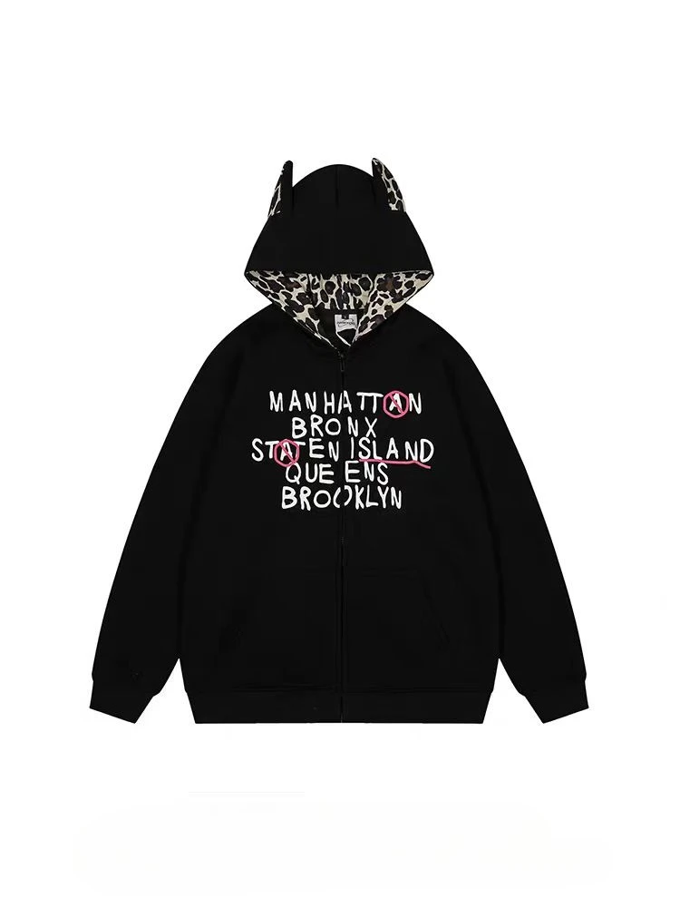 Корейские модные свободные толстовки для женщин, винтажное лоскутное пальто с леопардовым принтом и буквами, осень-зима, толстовки Y2k, наряды в стиле Харадзюку
Корейские модные свободные толстовки для женщин, винтажное лоскутное пальто с леопардовым принтом и буквами, осень-зима, толстовки Y2k, наряды в стиле Харадзюку