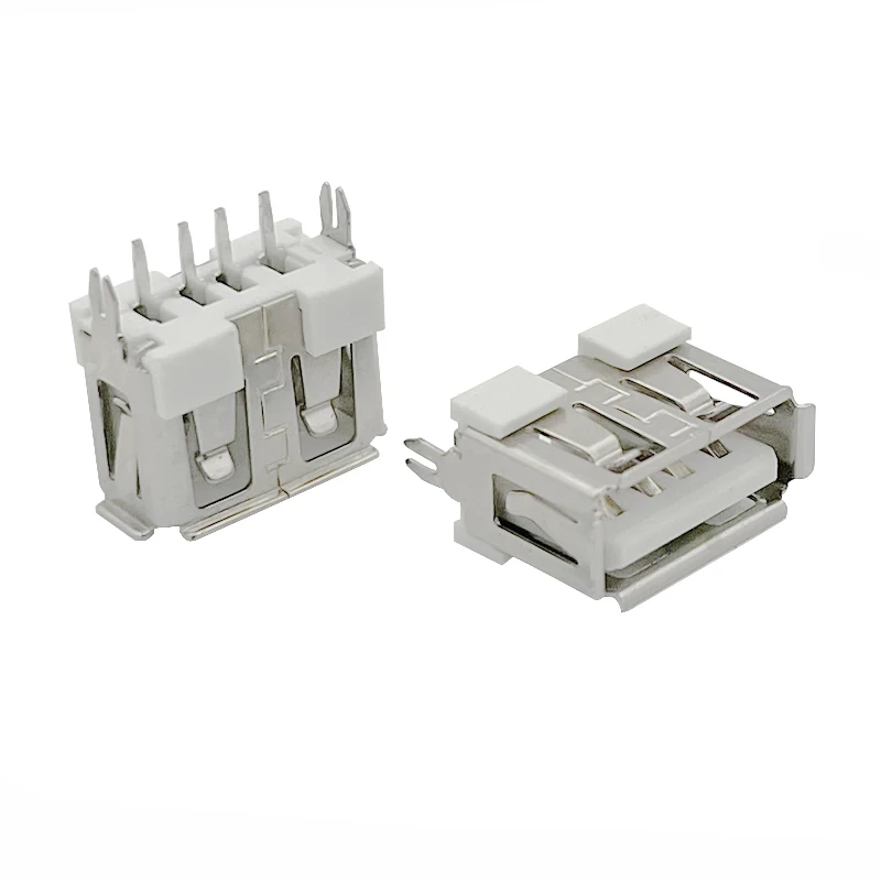 10PCS Short body USB2.0 socket 4P female socket type A with rolled edge white rubber core H=10MM
10PCS Short body USB2.0 socket 4P female socket type A with rolled edge white rubber core H=10MM