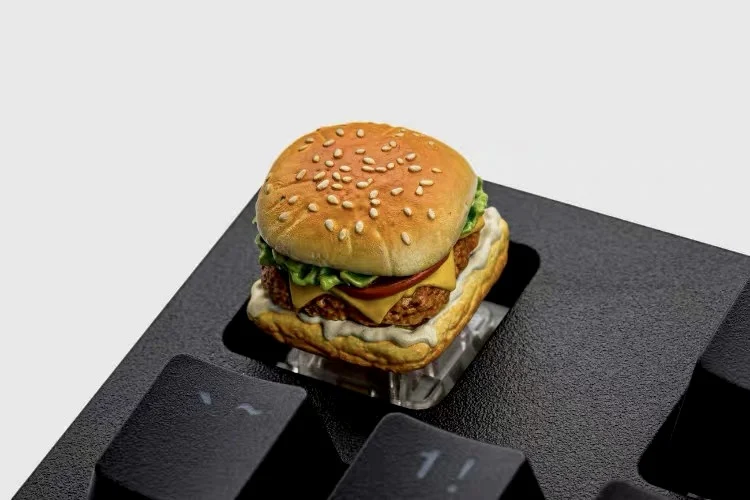 Симпатичная клавиатура в виде гамбургера, ремесленника, индивидуальная резиновая клавиатура с изысканными блюдами, персонализированная клавиатура, аксессуары для механической клавиатуры 
Симпатичная клавиатура в виде гамбургера, ремесленника, индивидуальная резиновая клавиатура с изысканными блюдами, персонализированная клавиатура, аксессуары для механической клавиатуры