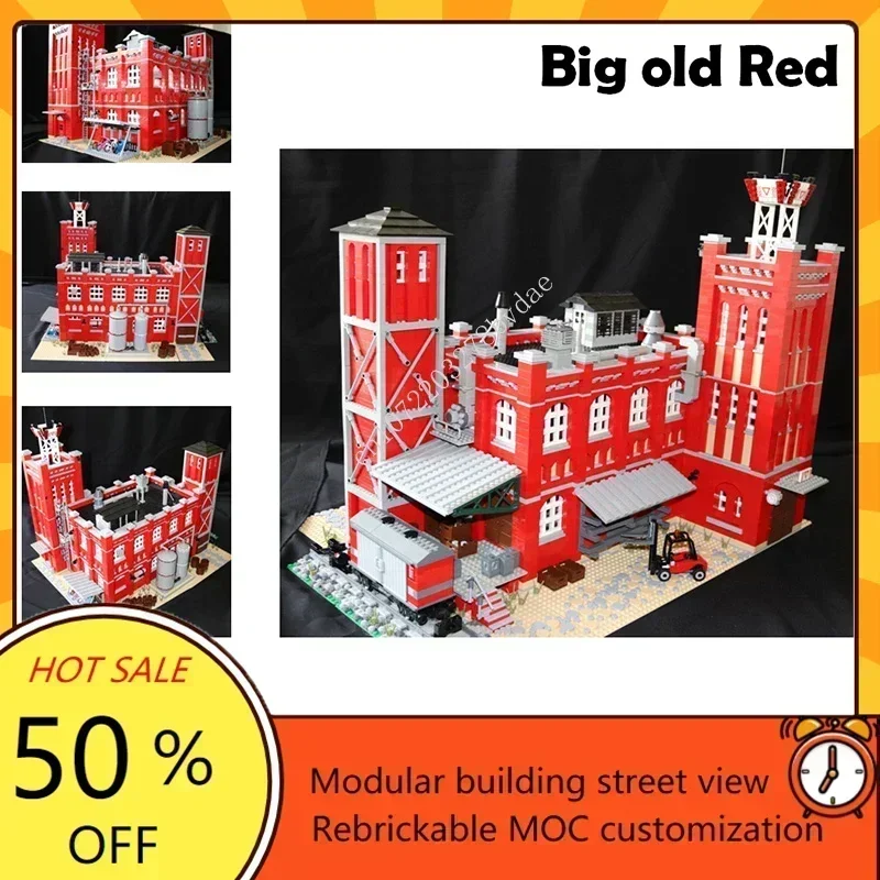 Старая красная фабрика, модульная MOC, креативная модель с видом на улицу, головоломка на заказ, архитектура, сделай сам, образование, сборная модель, игрушки, подарки
Старая красная фабрика, модульная MOC, креативная модель с видом на улицу, головоломка на заказ, архитектура, сделай сам, образование, сборная модель, игрушки, подарки