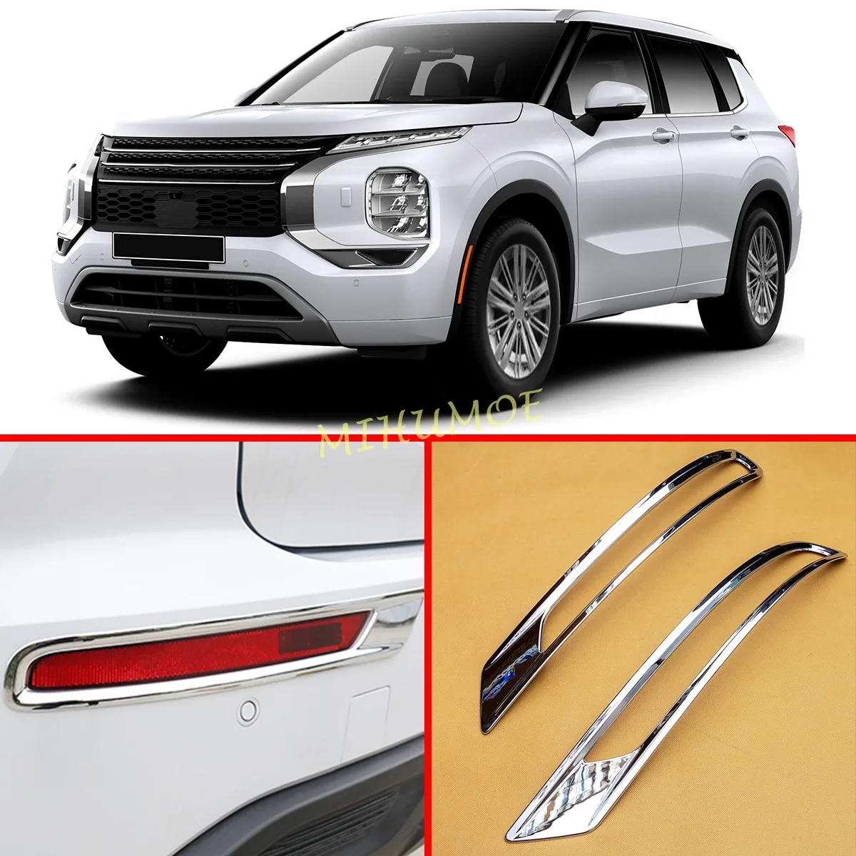 Chrome&Carbon Fiber Car Rear Fog Light Lamp Decoration Cover For Mitsubishi Outlander 2022 2023 2024 2025 Foglight Trim Stickers
Chrome&Carbon Fiber Car Rear Fog Light Lamp Decoration Cover For Mitsubishi Outlander 2022 2023 2024 2025 Foglight Trim Stickers
