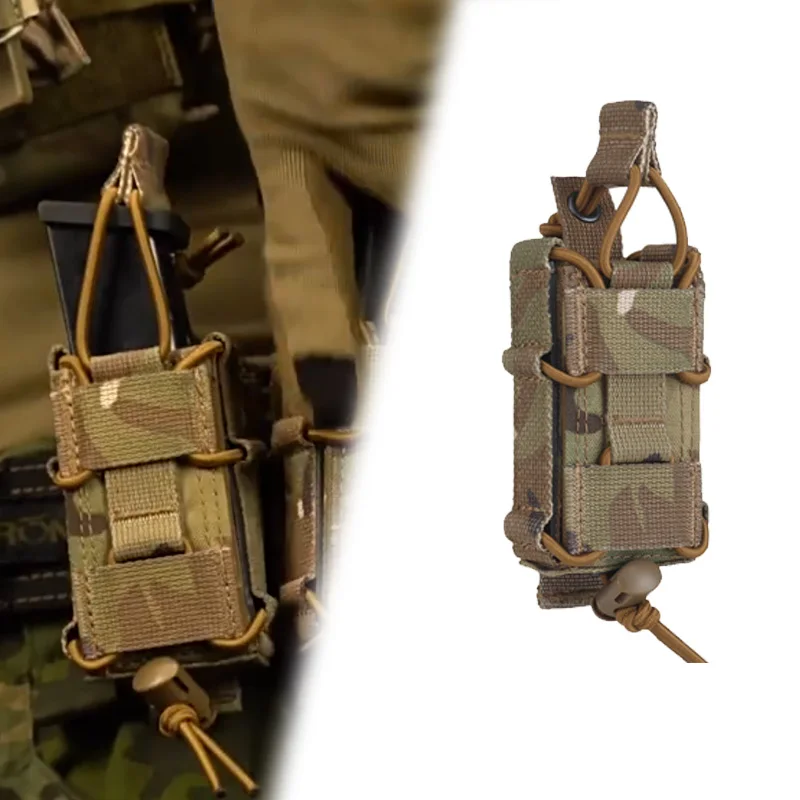 OPHIDIANTAC Pistol Magazine Pouch Elastic Retaining Drawstring Molle Mount Bottom Locking Clip For 9mm Magazine Pouches
OPHIDIANTAC Pistol Magazine Pouch Elastic Retaining Drawstring Molle Mount Bottom Locking Clip For 9mm Magazine Pouches
