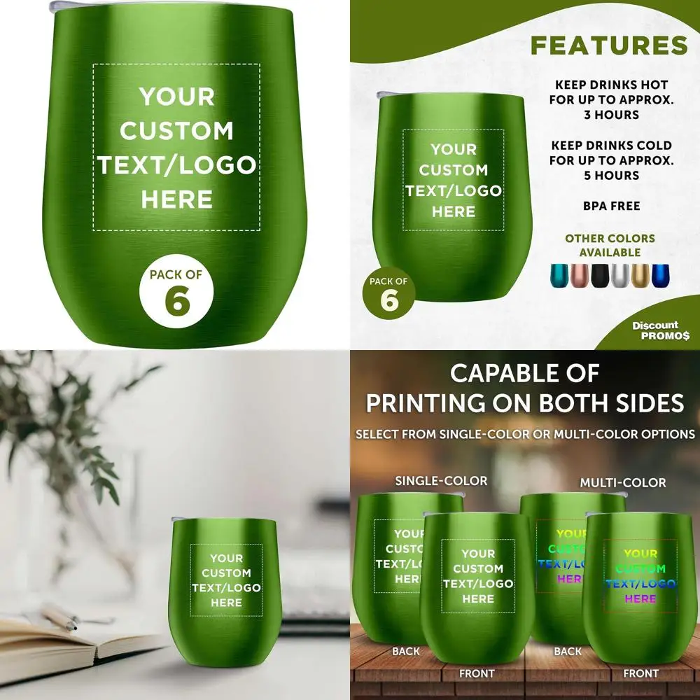 Набор из 6 персонализированных стаканов без ножек на 11 унций с крышками — идеально подходит для вина, коктейлей и напитков салатового цвета.
Набор из 6 персонализированных стаканов без ножек на 11 унций с крышками — идеально подходит для вина, коктейлей и напитков салатового цвета.