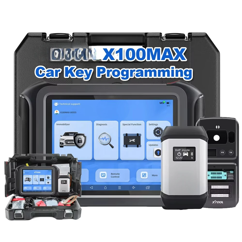 X100MAX Car Key Programming Tool with KC501 Auto Key Programmer All System OBD2 Diagnosis Tools ECU Programming 42+ Resets
X100MAX Car Key Programming Tool with KC501 Auto Key Programmer All System OBD2 Diagnosis Tools ECU Programming 42+ Resets