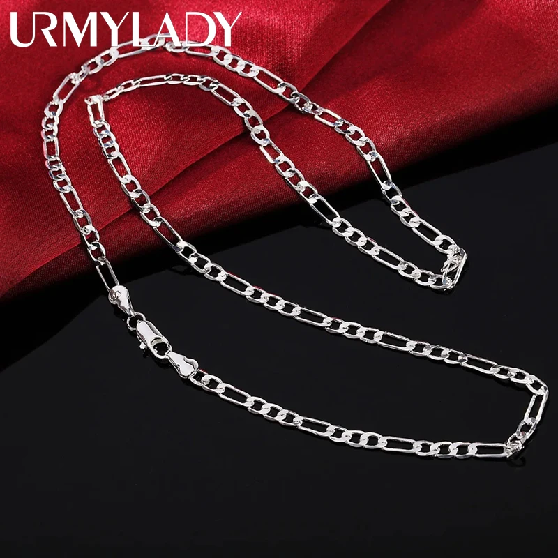 40-75cm 925 sterling Silver 16-30 Inches fine 4MM chain Necklaces for women fashion party wedding Jewelry Christmas gifts
40-75cm 925 sterling Silver 16-30 Inches fine 4MM chain Necklaces for women fashion party wedding Jewelry Christmas gifts