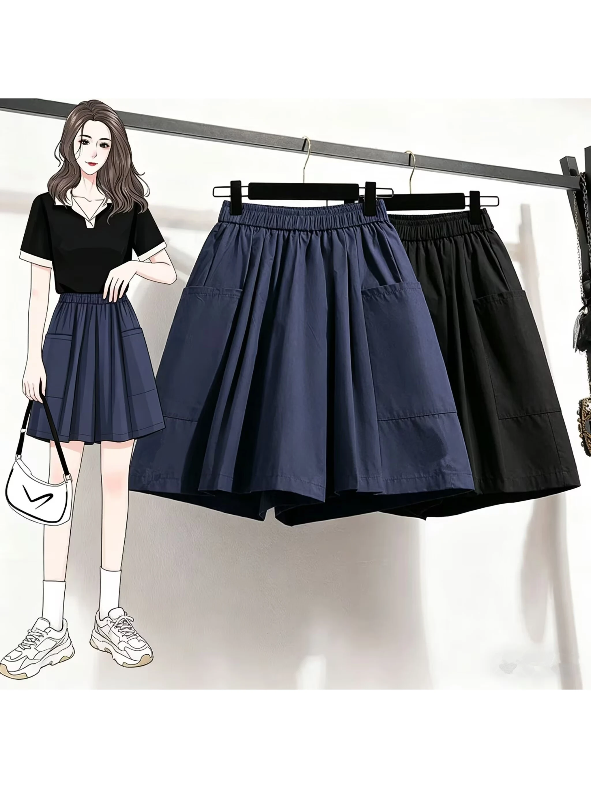 High Waist Ice Silk Thin Wide Leg Five-Point Pants Summer Casual Loose plus Size Women's Shorts Mid-Length Trendy Trousers
High Waist Ice Silk Thin Wide Leg Five-Point Pants Summer Casual Loose plus Size Women's Shorts Mid-Length Trendy Trousers