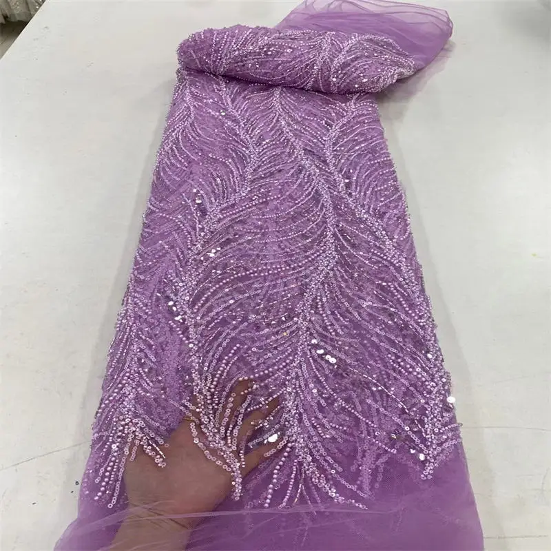 African Sequins Lace Fabric 2023 High Quality Embroidery Beaded Nigerian French Tulle Lace Material For Wedding Dress KK5511
African Sequins Lace Fabric 2023 High Quality Embroidery Beaded Nigerian French Tulle Lace Material For Wedding Dress KK5511