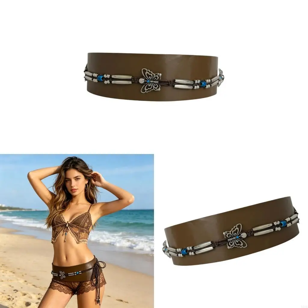 PU Leather Waistband With Ornamental Clasp Folk Fashion Accessory Belt Suitable For Various Outfits Y08E
PU Leather Waistband With Ornamental Clasp Folk Fashion Accessory Belt Suitable For Various Outfits Y08E
