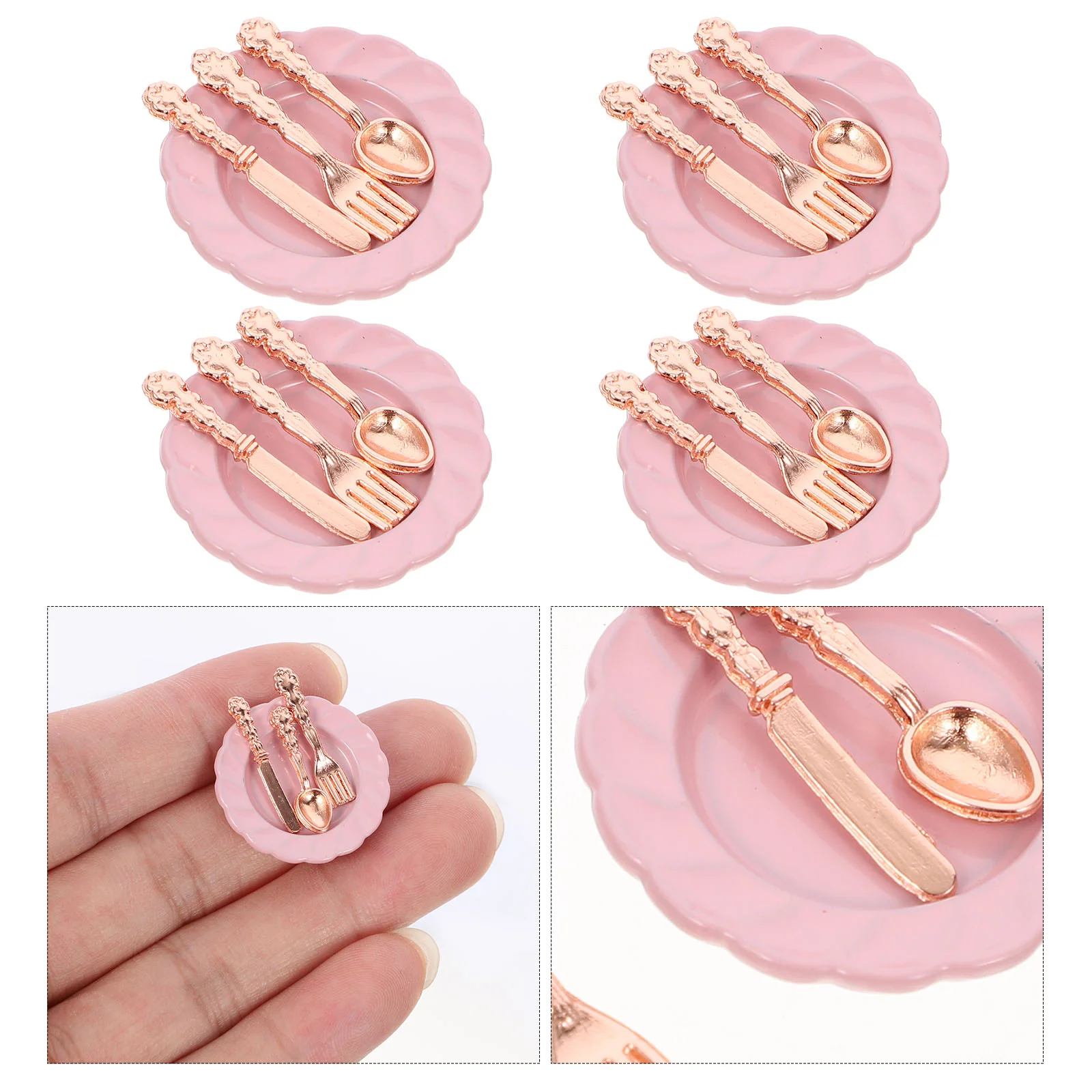 Toy Kitchen Accessories Mini Cutlery Set Serving Utensils Dollhouse Plate Tableware Miniature Dolls Pink Dish
Toy Kitchen Accessories Mini Cutlery Set Serving Utensils Dollhouse Plate Tableware Miniature Dolls Pink Dish