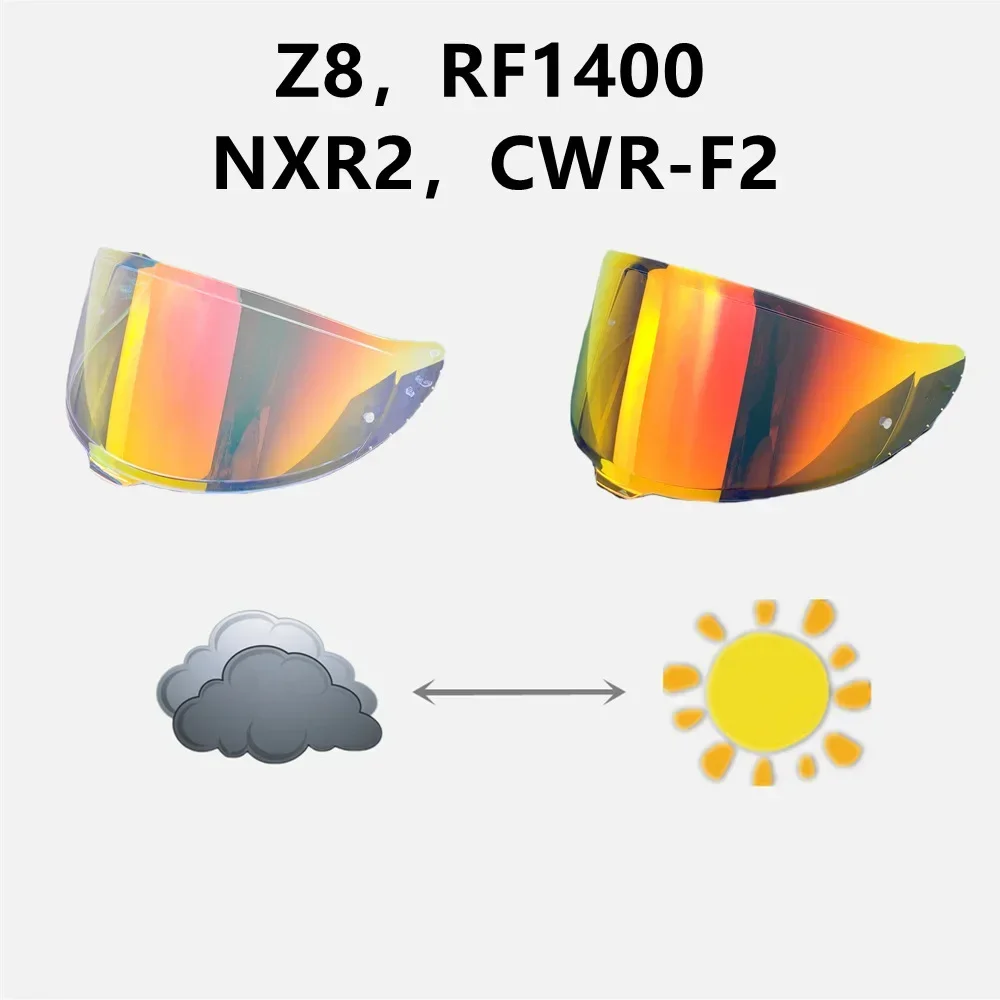 Photochromic Helmet Visor for Z8 RF1400 X15 NXR2 CWR-F2 Sunscreen Helmet Faec Shield Capacete Casco De Moto Accessories
Photochromic Helmet Visor for Z8 RF1400 X15 NXR2 CWR-F2 Sunscreen Helmet Faec Shield Capacete Casco De Moto Accessories