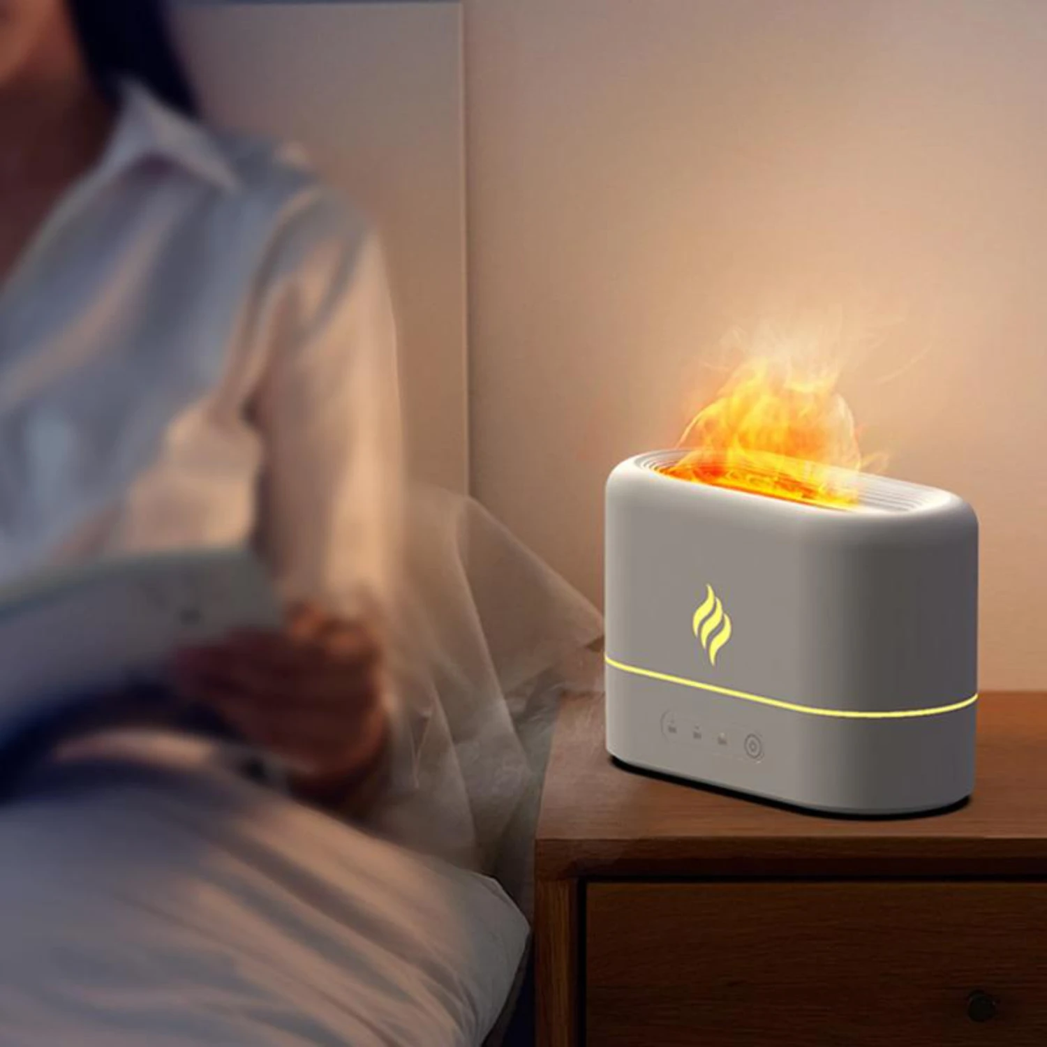 1 шт., 7 цветов, USB-питание, имитация пламени, ультразвуковой увлажнитель с ароматерапией и освещением - диффузор эфирного масла для спальни
1 шт., 7 цветов, USB-питание, имитация пламени, ультразвуковой увлажнитель с ароматерапией и освещением - диффузор эфирного масла для спальни