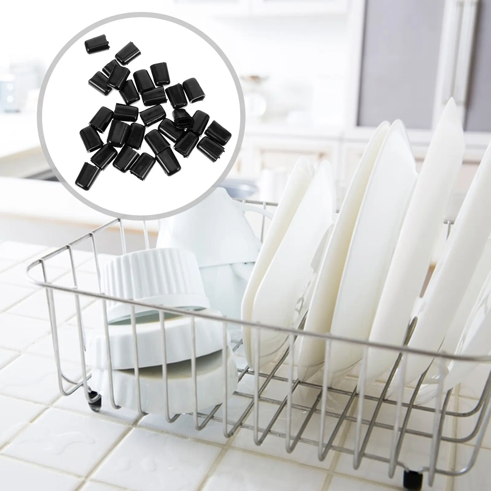 30Pcs Sink Rack Foot Pads PVC Foot Pads Kitchen Sink Rack Replacement Feet Shock Absorption Stable Non-Slip Protector
30Pcs Sink Rack Foot Pads PVC Foot Pads Kitchen Sink Rack Replacement Feet Shock Absorption Stable Non-Slip Protector