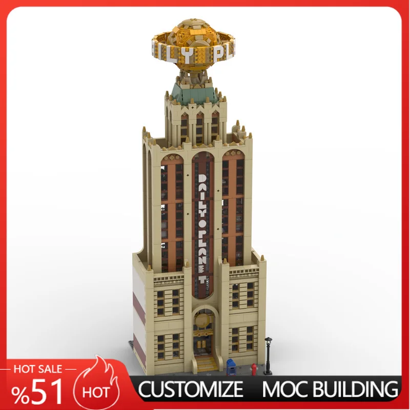 5000PCS Retro Art Deco Daily Planet Custom Building Blocks MOC Model DIY Toy Collection Birthday Gift For Series Building Fans
5000PCS Retro Art Deco Daily Planet Custom Building Blocks MOC Model DIY Toy Collection Birthday Gift For Series Building Fans