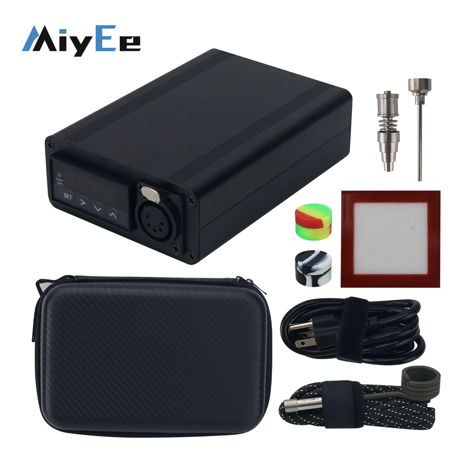 PID Temperature Controller Kit E-nail 0-999℃ with Titanium Screw High Quality Temperature Control Accessory
PID Temperature Controller Kit E-nail 0-999℃ with Titanium Screw High Quality Temperature Control Accessory