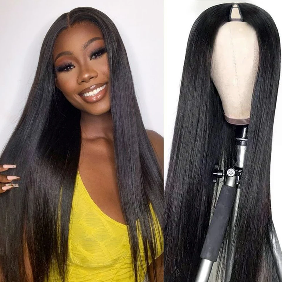 V Part Wig Silk Straight 200% 250% Human Hair Wigs Brazilian Virgin Hair V Shape Full Machine Made Wig Natural Color For Women
V Part Wig Silk Straight 200% 250% Human Hair Wigs Brazilian Virgin Hair V Shape Full Machine Made Wig Natural Color For Women
