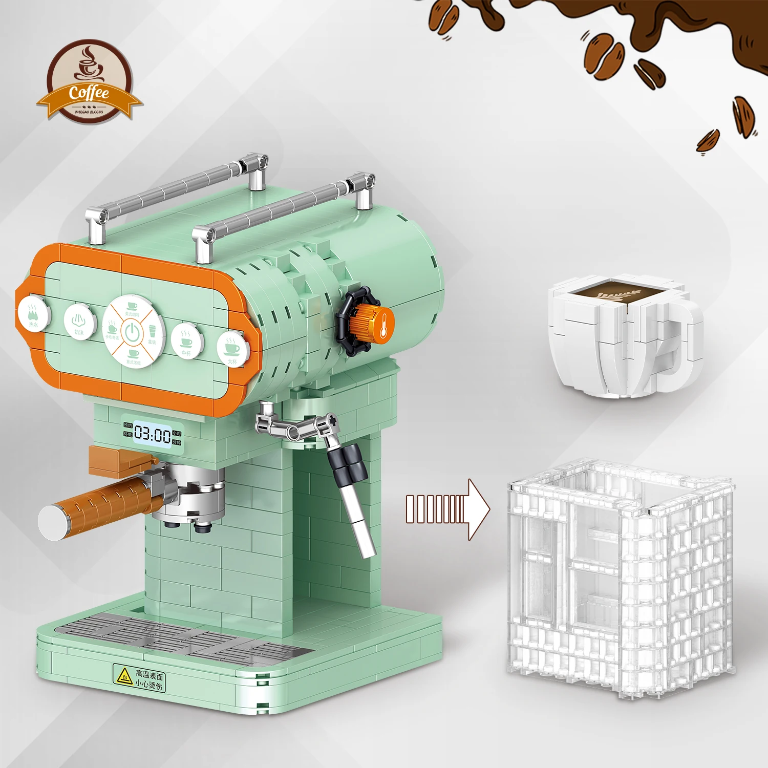 Mini Diamond Building Block Creative Coffee Maker Retro Modern Machine Model Assemble Building Bricks Toys For Kids Gifts
Mini Diamond Building Block Creative Coffee Maker Retro Modern Machine Model Assemble Building Bricks Toys For Kids Gifts