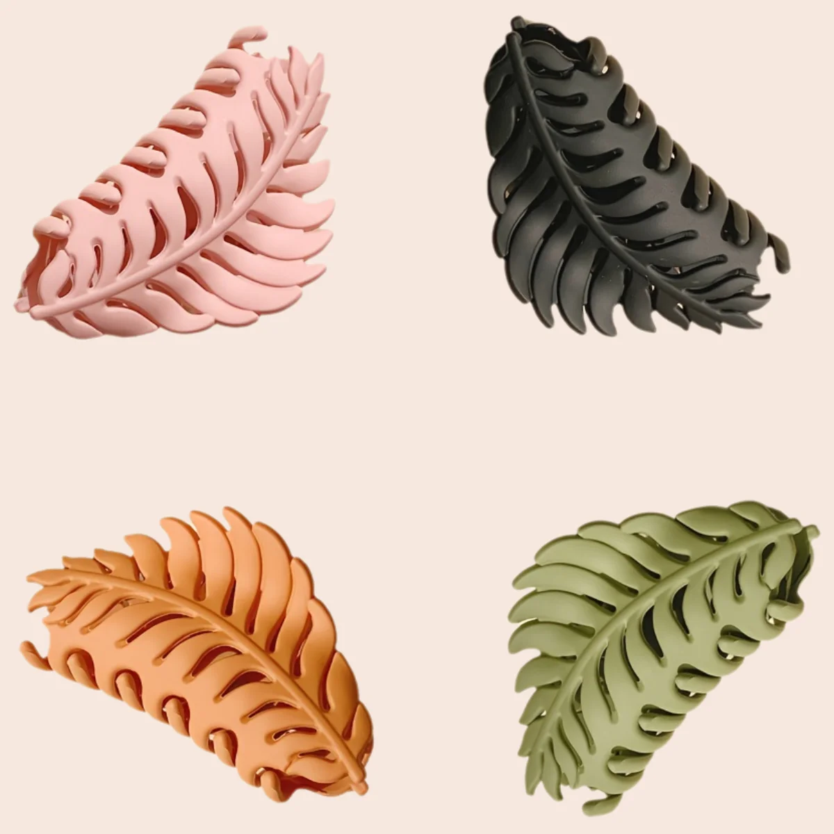 Simple Leaf Hair Clips Suitable for Women's Headwear Retro Style with Solid Color Matte Classic French Hair Accessory for Women
Simple Leaf Hair Clips Suitable for Women's Headwear Retro Style with Solid Color Matte Classic French Hair Accessory for Women