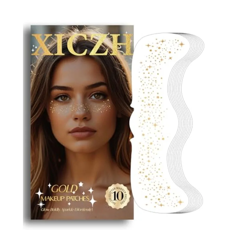Glitter Freckles, Gold Temporary Face Tattoos Stickers, Body Face Glitter for Women Girls, Country Concerts Singer Festival Rav
Glitter Freckles, Gold Temporary Face Tattoos Stickers, Body Face Glitter for Women Girls, Country Concerts Singer Festival Rav
