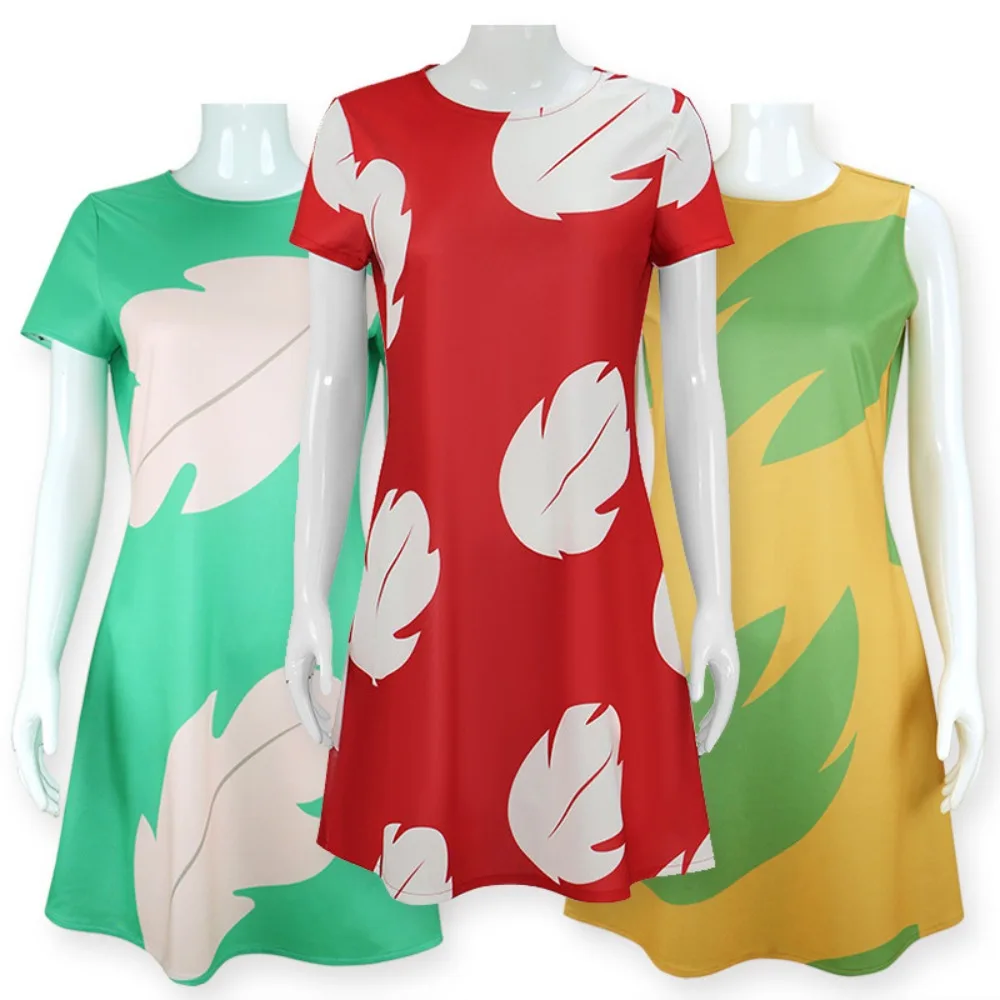 Lilo Leaf Cosplay Costume Dress Disguise for Women Dresses Short Sleeve Pajamas Roleplay Outfit Halloween Carnival Suit
Lilo Leaf Cosplay Costume Dress Disguise for Women Dresses Short Sleeve Pajamas Roleplay Outfit Halloween Carnival Suit