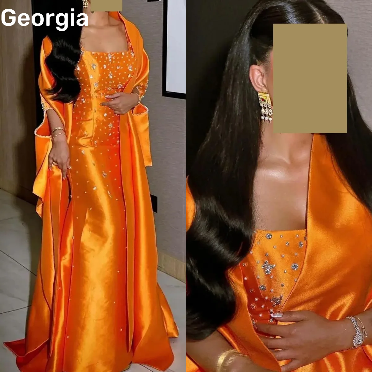 Customized Evening Dresses Column Square Neckline Floor-Length Beadings Wedding Dress Zipper Up Cap Straps Formal Occasion Dress
Customized Evening Dresses Column Square Neckline Floor-Length Beadings Wedding Dress Zipper Up Cap Straps Formal Occasion Dress