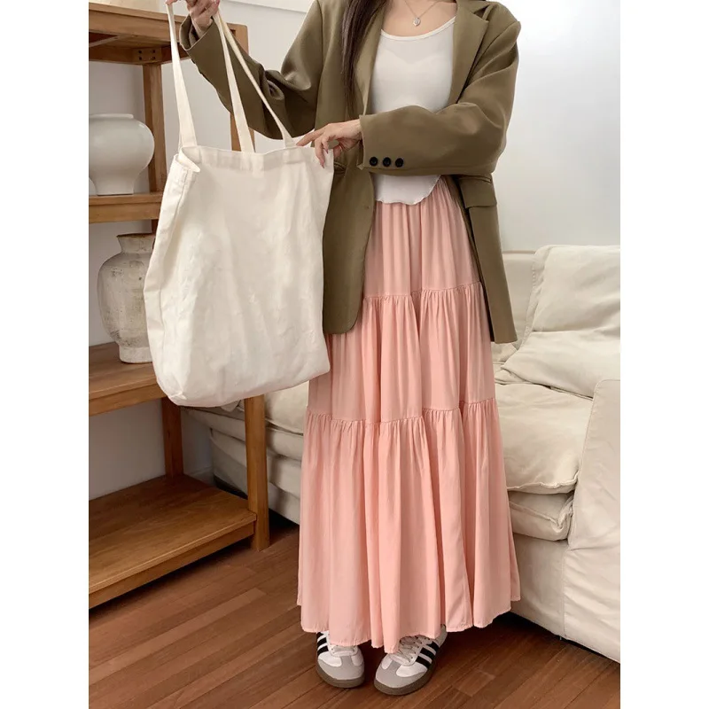 2024 Gentle Style Korean Style Design Pleated Stitching Long Skirt Large Hem Skirt for Women
2024 Gentle Style Korean Style Design Pleated Stitching Long Skirt Large Hem Skirt for Women