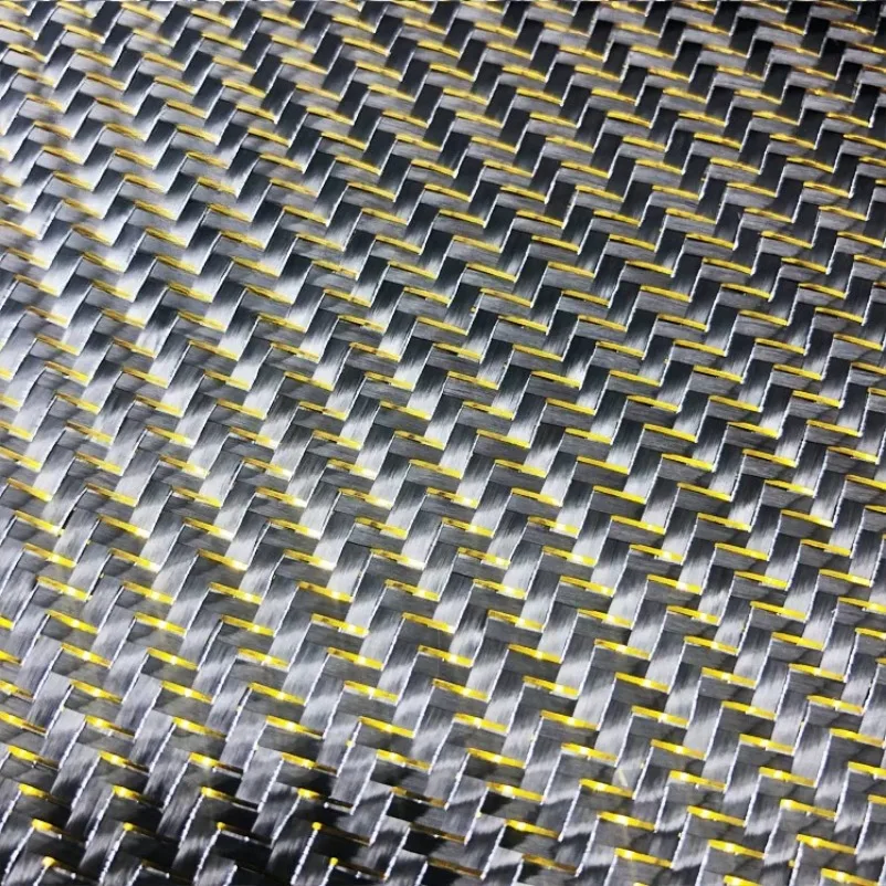 Gold wire + silver wire 3K twill carbon fiber cloth DIY 50x100cm
Gold wire + silver wire 3K twill carbon fiber cloth DIY 50x100cm