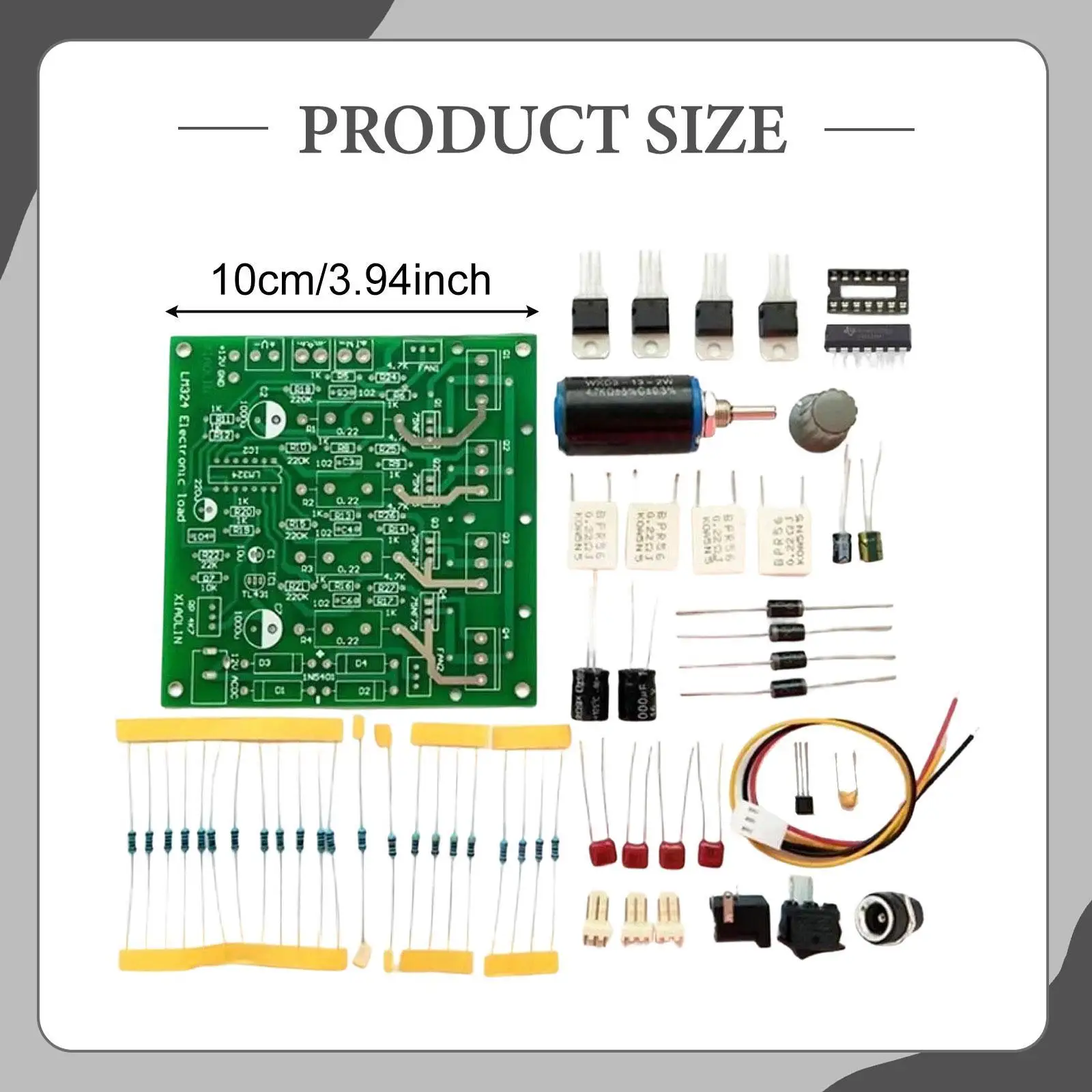 Electronic Load Test Module Adjustable PCB Board 150W High Power Battery Testing Component for Accurate Results
Electronic Load Test Module Adjustable PCB Board 150W High Power Battery Testing Component for Accurate Results