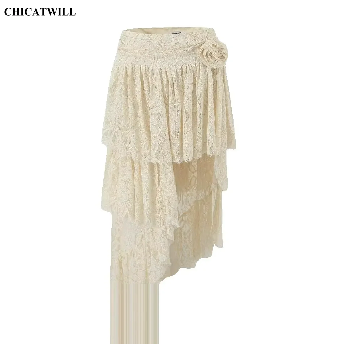 CHIC Lace Jacquard Rose Skirts Women Spring New Sexy Asymmetric Ruffles Irregular Long Maxi Skirt Girls Fashion Lady Bottom
CHIC Lace Jacquard Rose Skirts Women Spring New Sexy Asymmetric Ruffles Irregular Long Maxi Skirt Girls Fashion Lady Bottom