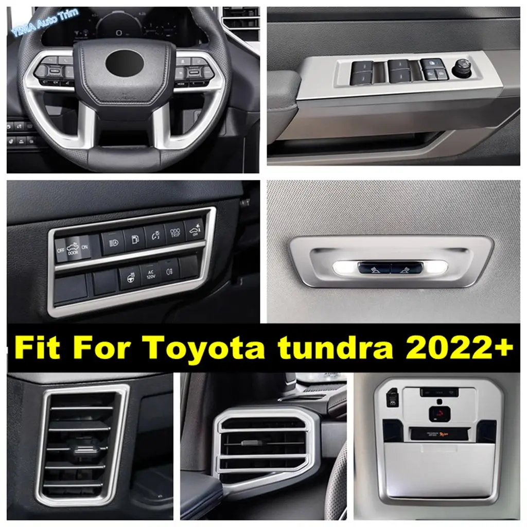 Car Interior Window Lift / Head Light Lamp / Steering Wheel Frame Cover Trim Matte ABS Accessories For Toyota Tundra 2022 - 2025
Car Interior Window Lift / Head Light Lamp / Steering Wheel Frame Cover Trim Matte ABS Accessories For Toyota Tundra 2022 - 2025