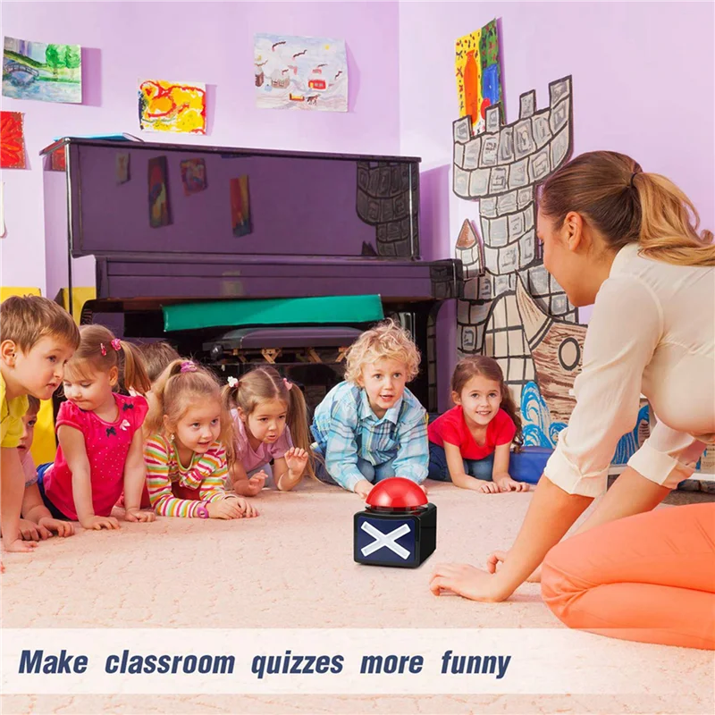 L72A-8PCS игровой зуммер, игровой зуммер, звуковая кнопка воспроизведения со светом Trivia Quiz Got Talent Buzzer, игровая игрушка для детей
L72A-8PCS игровой зуммер, игровой зуммер, звуковая кнопка воспроизведения со светом Trivia Quiz Got Talent Buzzer, игровая игрушка для детей