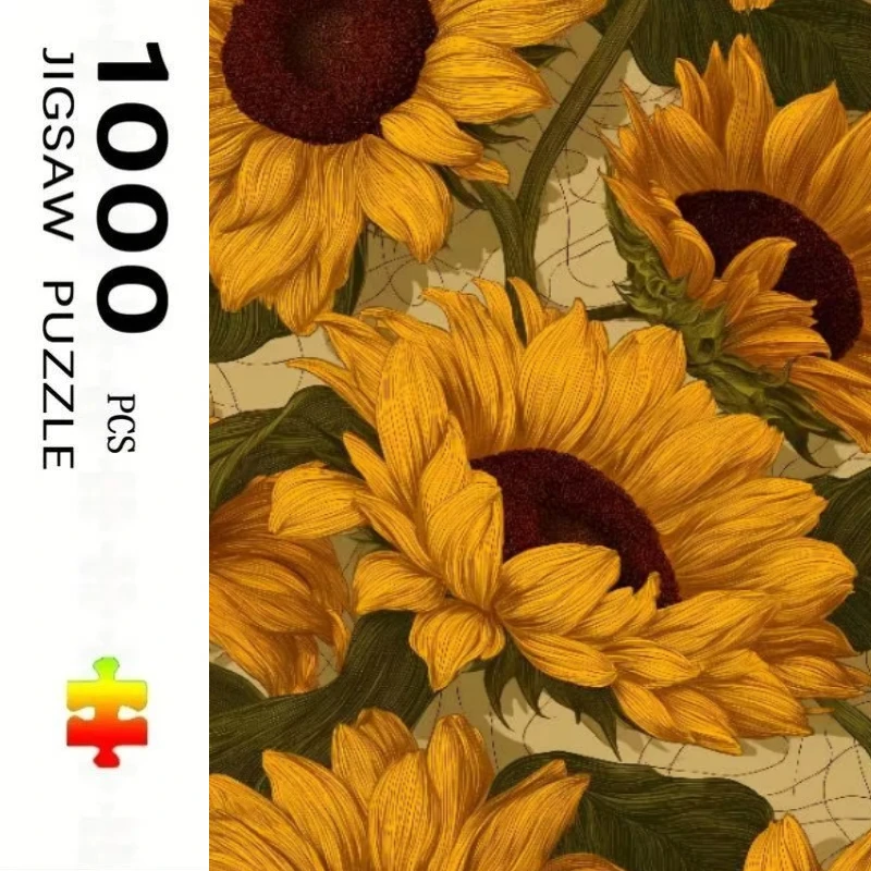 500 Pieces Jigsaw Puzzle Sunflower Flower Art Jigsaw Puzzle Educational Toy for Kids Children 's Games Christmas Gift
500 Pieces Jigsaw Puzzle Sunflower Flower Art Jigsaw Puzzle Educational Toy for Kids Children 's Games Christmas Gift