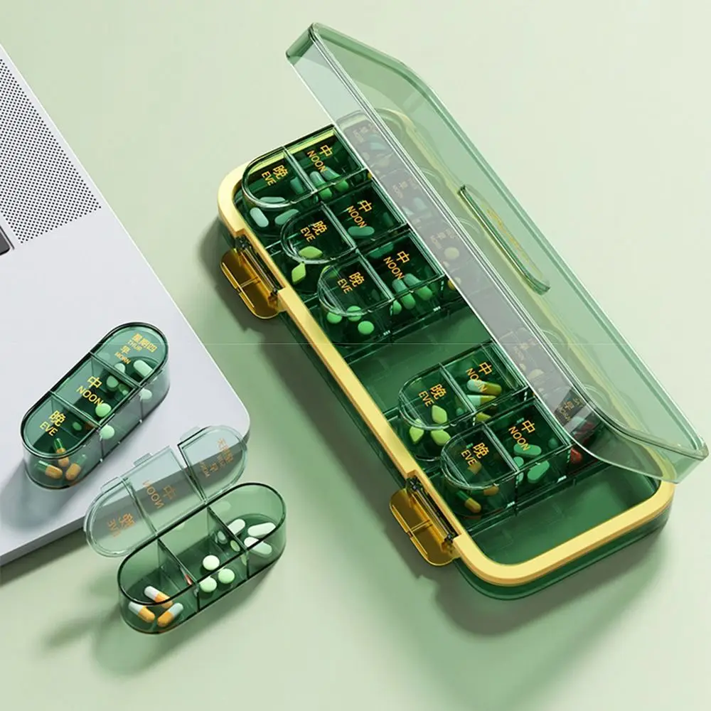 Portable Weekly Pill Case Visual Sealed 3 Times A Day Pill Box Large Capacity 21 Compartments Travel Medicine Container Vitamin
Portable Weekly Pill Case Visual Sealed 3 Times A Day Pill Box Large Capacity 21 Compartments Travel Medicine Container Vitamin