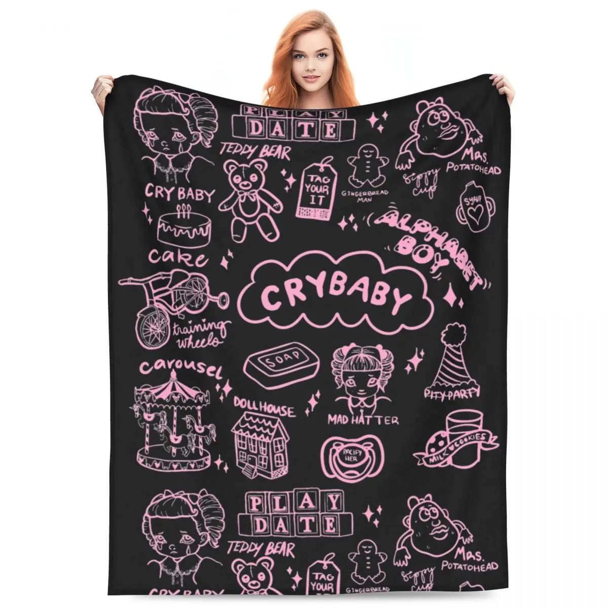 Crybaby Melanies Martinez Blanket Fleece Spring Autumn Portable Lightweight Thin Throw Blankets for Bedding Couch Bedspread
Crybaby Melanies Martinez Blanket Fleece Spring Autumn Portable Lightweight Thin Throw Blankets for Bedding Couch Bedspread