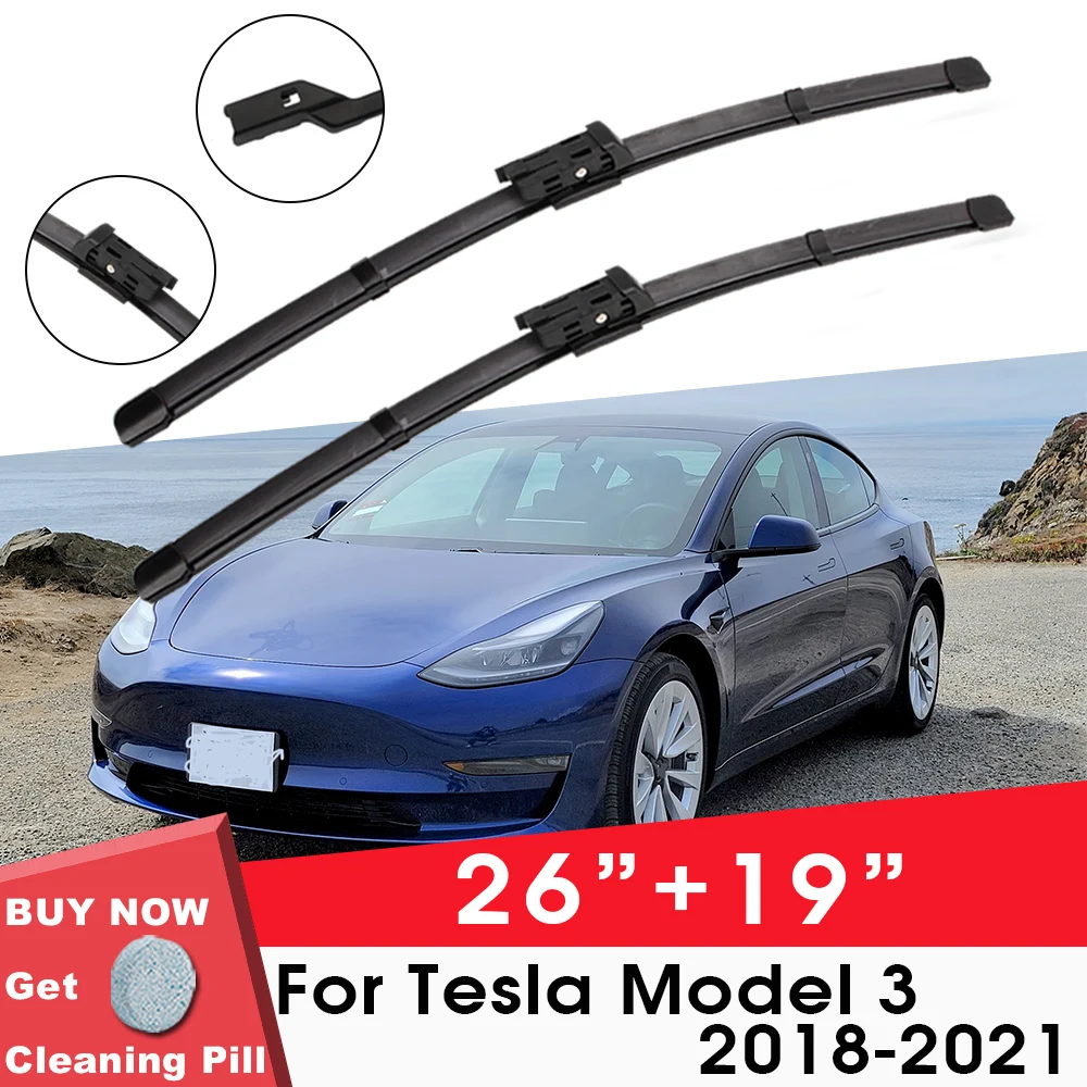 Car Wipe Front Window Windshield Rubber Silicon Gel Refill Wiper For Tesla Model 3 2018-2021 26"+19" Car Accessories
Car Wipe Front Window Windshield Rubber Silicon Gel Refill Wiper For Tesla Model 3 2018-2021 26"+19" Car Accessories