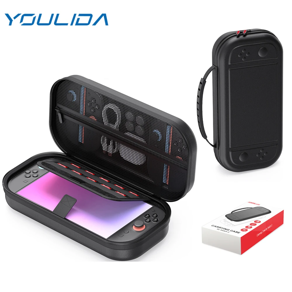Hard Shell Carrying Case for Nintendo Switch 2 Portable Storage Bag with Game Card Slots PU Travel Case for Console Accessories
Hard Shell Carrying Case for Nintendo Switch 2 Portable Storage Bag with Game Card Slots PU Travel Case for Console Accessories